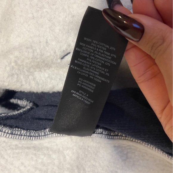 Aritzia Navy Sweat Set - Picture 9 of 11